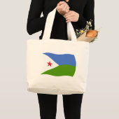 Dschibuti Flag Tote Bag Jumbo Stoffbeutel (Vorderseite (Produkt))