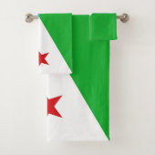 Dschibuti-Flagge Badhandtuch Set (Insitu)