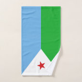 Dschibuti-Flagge Badhandtuch Set (Handtuch)