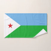 Dschibuti-Flagge Badhandtuch Set (Handtuch)