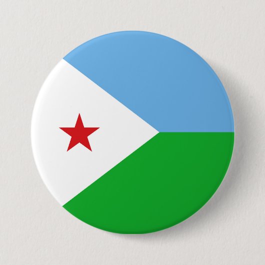 Dschibuti-Flagge Button (Vorderseite)