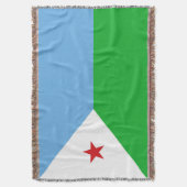 Dschibuti-Flagge Decke (Vorderseite Vertikal)