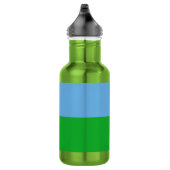 Dschibuti-Flagge Edelstahlflasche (Rechts)