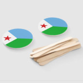 Dschibuti-Flagge Fächer (Non-assembled)