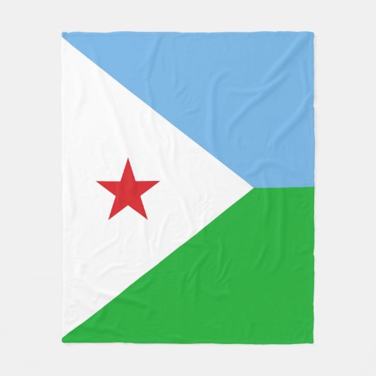 Dschibuti-Flagge Fleecedecke (Vorderseite)