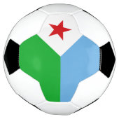 Dschibuti-Flagge Fußball (Gedreht)
