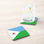 Dschibuti-Flagge Getränkeuntersetzer (Rechte Seite)