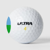 Dschibuti-Flagge Golfball (Logo)