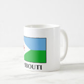 Dschibuti-Flagge Kaffeetasse (VorderseiteRechts)