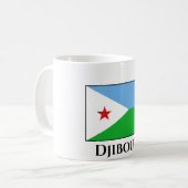 Dschibuti-Flagge Kaffeetasse (Vorderseite Links)