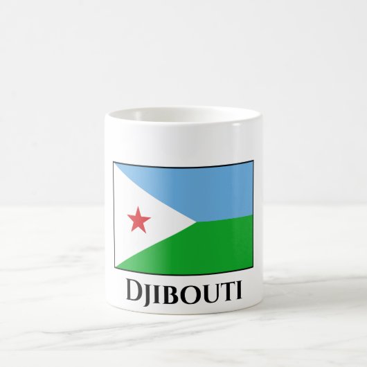 Dschibuti-Flagge Kaffeetasse (Mittel)