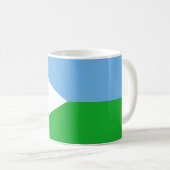 Dschibuti-Flagge Kaffeetasse (VorderseiteRechts)