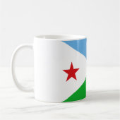 Dschibuti-Flagge Kaffeetasse (Links)