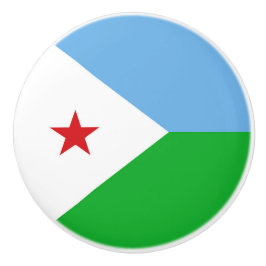 Dschibuti-Flagge Keramikknauf