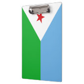 Dschibuti-Flagge Klemmbrett (Links)