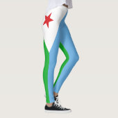Dschibuti-Flagge Leggings (Rechts)