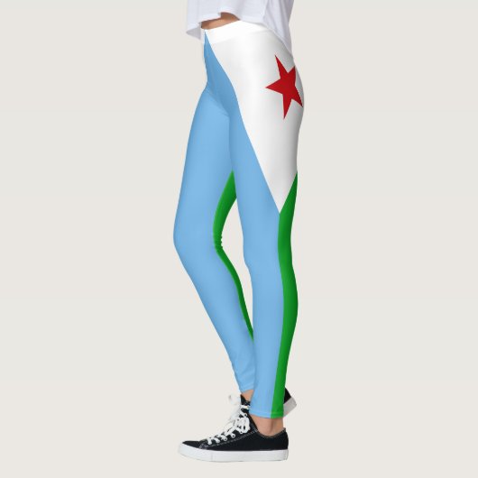 Dschibuti-Flagge Leggings (Links)