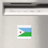Dschibuti-Flagge Magnet (In Situ (Geschirrspüler))