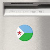 Dschibuti-Flagge Magnet (In Situ (Geschirrspüler))