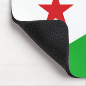 Dschibuti-Flagge Mousepad (Ecke)