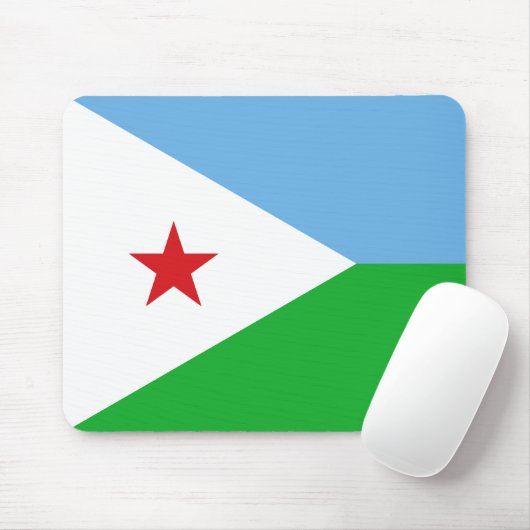 Dschibuti-Flagge Mousepad (Mit Mouse)