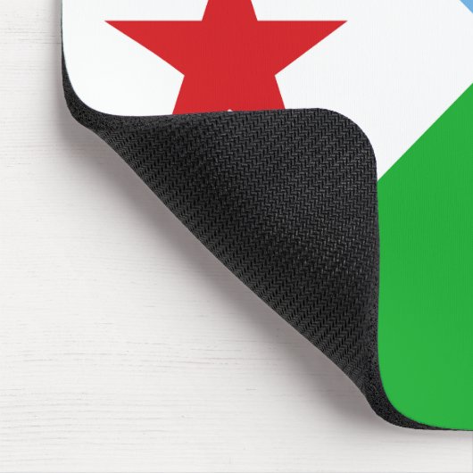 Dschibuti-Flagge Mousepad (Ecke)
