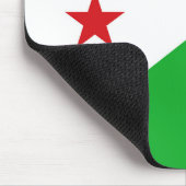 Dschibuti-Flagge Mousepad (Ecke)