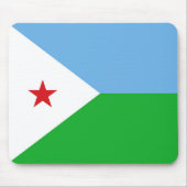 Dschibuti-Flagge Mousepad (Vorne)