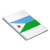 Dschibuti-Flagge Notizblock (Rechte Seite)
