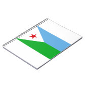 Dschibuti-Flagge Notizblock (Linke Seite)