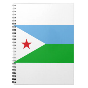 Dschibuti-Flagge Notizblock