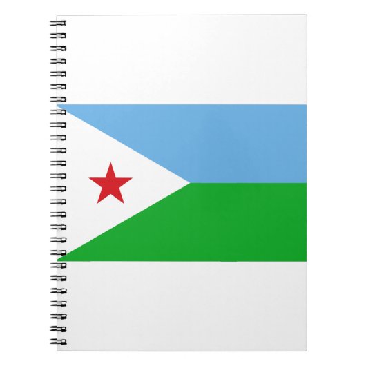 Dschibuti-Flagge Notizblock (Vorderseite)