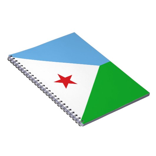 Dschibuti-Flagge Notizblock (Rechte Seite)