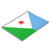 Dschibuti-Flagge Notizblock (Linke Seite)