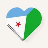 Dschibuti-Flagge Notizblock (Vorderseite)