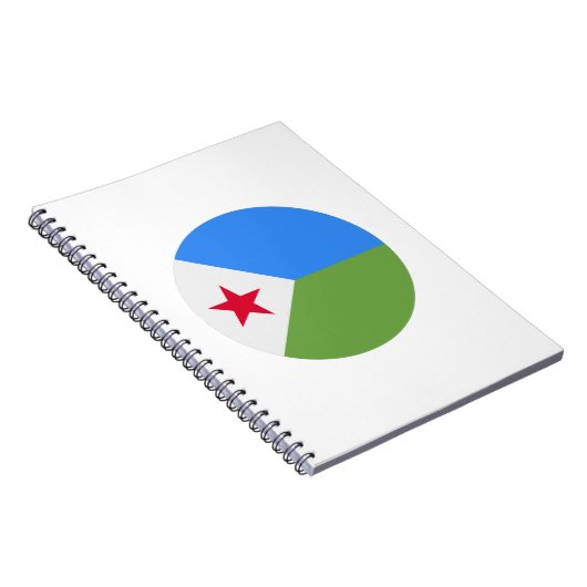 Dschibuti-Flagge Notizblock (Rechte Seite)