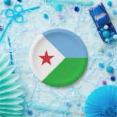 Dschibuti-Flagge Pappteller (Party)