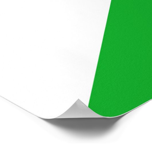 Dschibuti-Flagge Poster (Ecke)