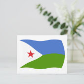 Dschibuti Flagge Postkarte (Stehend Vorderseite)