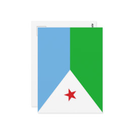 Dschibuti-Flagge Postkarte