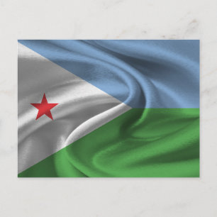 Dschibuti-Flagge Postkarte