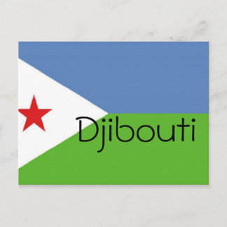 Dschibuti-Flagge Postkarte