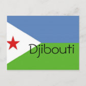 Dschibuti-Flagge Postkarte (Vorderseite)