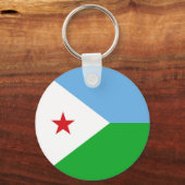 Dschibuti-Flagge Schlüsselanhänger (Vorderseite)