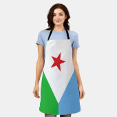 Dschibuti-Flagge Schürze (Getragen)