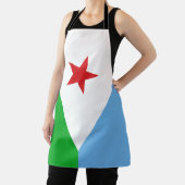 Dschibuti-Flagge Schürze (InSitu)