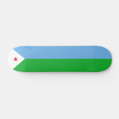 Dschibuti-Flagge Skateboard (Horizontal)