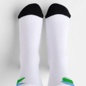 Dschibuti-Flagge Socken (Oben)