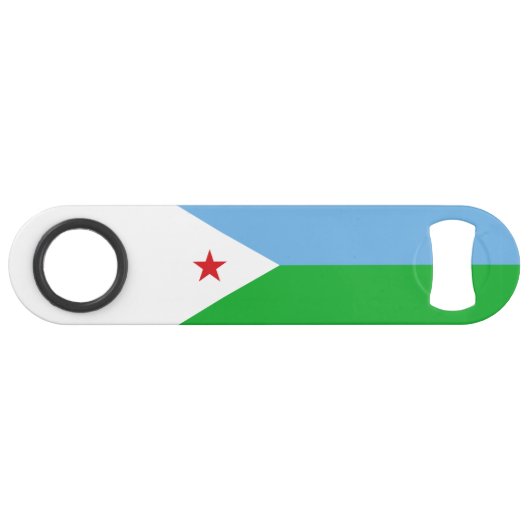 Dschibuti-Flagge Speed Flaschenöffner (Vorderseite (Horizontal))