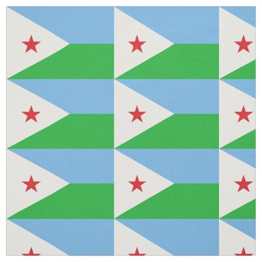 Dschibuti-Flagge Stoff (Muster)